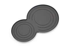 Audi TT 8J Centre Console Double Cup Holder Rubber Insert Black New 8J0863328 (Item #249551) 