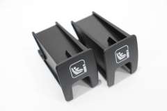 Skoda Superb 3V Mk3 Pair Isofix Slot Trim Covers Black New Genuine 3V0887187A9B9 (Item #335689) 