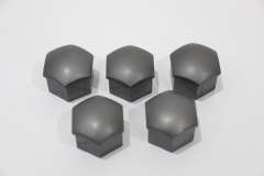 Audi A8 A6 A4 A3 TT Grey Wheel Nut Bolt Cover Caps x5 New Genuine 321601173AZ37 (Item #435880) 