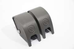 VW Golf Mk7 Pair Quartz Grey Isofix Slot Cover Cap Trim Covers New 5G0887187ZB3 (Item #449662) 