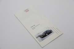 Audi A8 D3 Quick Reference Guide Handbook Manual 26156269620 (Item #257115) 
