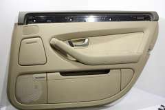 Audi A8 D3 LWB Rear OS Right Door Card Jive Torrone Beige Cream 4E4868984 (Item #258576) 