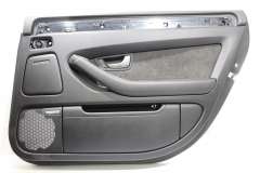 Audi A8 D3 LWB Rear OS Right Door Card Trim Soul Black 4E4867304A (Item #357408) 