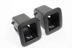 VW Passat 2015> Pair Isofix Slot Guide Trim Covers Black New 3G0887233C82V (Item #295607) 
