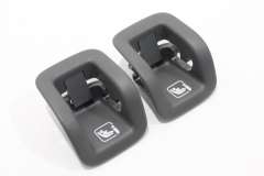 Audi Q8 Pair Isofix Slot Guide Trim Covers Steel Grey New Genuine 4M8887233ADK1 (Item #266469) 