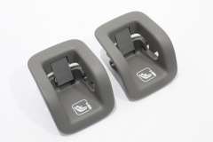 Audi Q8 Pair Isofix Slot Guide Trim Covers Metropolis Grey New 4M8887233A1J0 (Item #266470) 