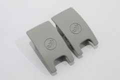 Audi A7 4G Pair Isofix Slot Trim Covers Moon Silver New Genuine 4G8887187ET1 (Item #269563) 