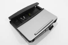 Audi A6 C6 Ashtray Mechanism with Silver Flex Metallic Trim Cover 4F2857951B (Item #457499)