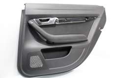 Audi A6 C6 S-Line Rear OS Right Black Door Card Cloth Insert 4F0867304BP (Item #289042) 