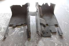 Audi Q7 4L Floor Carpet Front Section Soul Black Borneo Green 4L0863103AM22 (Item #400512)