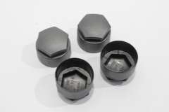 Audi A8 A6 C6 A4 A3 TT Silver Locking Wheel Nut Bolt Cover Caps New 4F0601173AZ37 (Item #434763) 