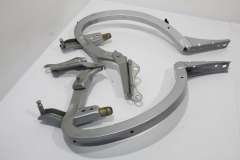 Audi A6 C7 Saloon Pair of Boot Hinges Ice Silver LX7W 4G5827302 (Item #409349)
