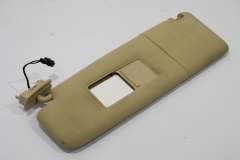 VW Phaeton D1 NS Left Passenger Sun Visor Sun Beige Cream 3D0857551F (Item #303303) 