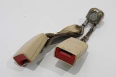 VW Phaeton D1 Pair Rear Seat Belt Buckles Sun Beige Cream 3D0857739H (Item #303307) 