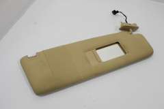 VW Phaeton D1 OS Right Sun Visor Sun Beige Cream 3D0857552F (Item #303427) 