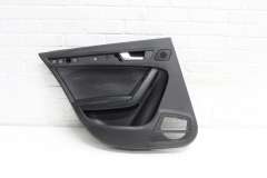 Audi A4 B8 NS Left Rear Door Card Black With Black Leather Insert 8K0867303A (Item #307772) 