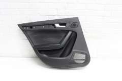 Audi A4 B8 NS Left Rear Door Card Black With Black Leather Insert 8K0867303A (Item #408401)