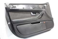 Audi A8 D3 FL NS Left Front Black Door Card Alcantara Insert 4E0867103E (Item #388284) 