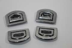 Audi A4 B6 B7 B8 A5 8T Silver Chrome Boot Tie Downs x4 With Screws 1K0864203 (Item #455898) 