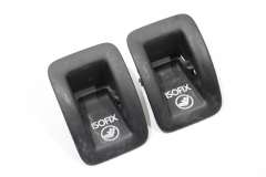 Audi A6 C7 Isofix Slot Guide Trims Covers Pair Soul Black 4G8887233 (Item #424745) 