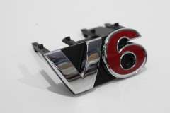 VW Golf Mk4 V6 Front Grill Badge Logo New Genuine  1J6853679EGQF (Item #482408) 