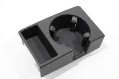 Audi A6 C6 Black Centre Console Cup Holder and Rubber Inserts 4F2862534B (Item #402857) 