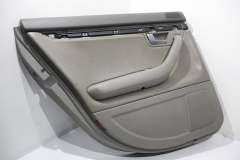 Audi A4 B7 Rear NS Left Door Card Agate Platinum Grey Leather 8E0867303AF (Item #325946) 