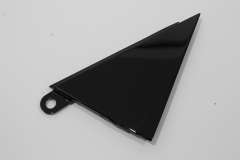 Audi A8 D3 OS Right Rear Door Triangle Trim Gloss Black New Genuine 4E0853274C (Item #328001) 