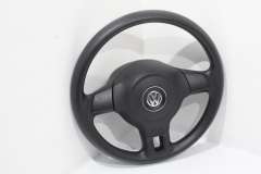 VW Polo MK5 6R 3 Spoke Black Steering Wheel 6R0419091H (Item #461606) 