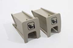 Skoda Superb 3V Mk3 Pair Isofix Trim Covers Stone Beige New Genuine 3V0887187AWC4 (Item #345801) 