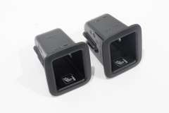 VW Polo Mk6 Pair Isofix Seat Slot Guide Trim Covers Black New 2G0487233BCWM (Item #421301) 