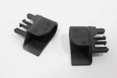Audi A6 C8 Roller Blind Luggage Cover Clips Pair Black New 4K9868954 (Item #456072) 