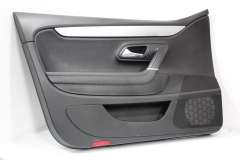 VW Passat CC NS Left Front Black Leather Door Card 3C8867011CQ (Item #354394) 