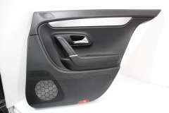 VW Passat CC OS Right Rear Black Leather Door Card 3C8867212AH (Item #354396) 