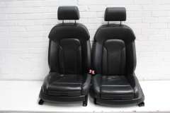 Audi Q7 4L S-Line Black Leather Front Rear Seats Door Cards Interior 4L0881805F (Item #354591)