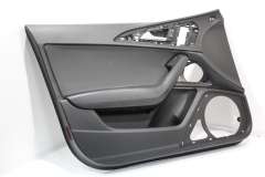Audi A6 C7 Front NS Left Soul Black Door Card Leather Insert 4G2867103B (Item #424717)