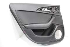 Audi A6 C7 Rear NS Left Soul Black Door Card Leather Insert 4G2867303D (Item #359987) 