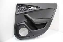 Audi A6 C7 Rear OS Right Soul Black Door Card Leather Insert 4G2867304D (Item #359992) 