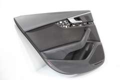 Audi A4 B9 NS Left Rear Door Card Black With Black Cloth Insert 8W0867303A (Item #360396) 