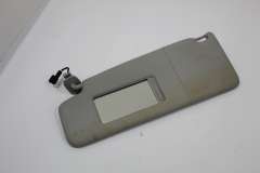 VW Beetle 9C Cabrioelt NS Left Sun Visor with Vanity Mirror Pearl Gr 1Y0857551 (Item #365941) 
