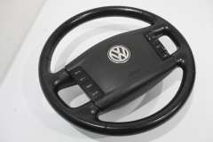 VW Touareg 7L 4 Spoke Black Multi Function Steering Wheel 7L6419091S (Item #366955)