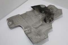Audi A8 D3 OS Right Front Transmission Tunnel Heat Shield 4E0825642F (Item #370563) 