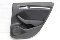 Audi A3 8V 5 Door Sportback Rear OS Right Door Card Black Cloth 8V4867304 (Item #374751) 