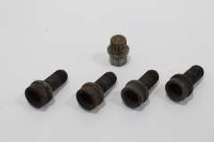 VW Golf Mk5 Set of 4 Locking Wheel Bolts with Key Code 4 8D0601139E (Item #421375) 