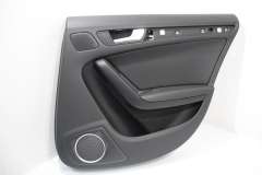 Audi A5 8T Sportback OS Right Rear Leather Door Card Soul Black 8T8867304D (Item #382265)