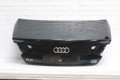 Audi A8 D4 Rear Boot Trunk Lid Emerald Black LY9W 4H0827023B (Item #383515)