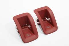 Audi A4 B9 Pair Isofix Slot Guide Trim Covers Magma Red New 8W0887233B (Item #384371) 