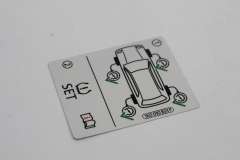 Audi Q4 E-Tron Tyre Pressure Control System Sticker New Genuine 1K0010833P (Item #387340) 