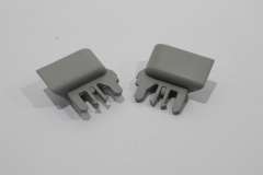 Audi A6 C8 Roller Blind Luggage Cover Clips Pair Moon Silver New 4K9868954EP5 (Item #434772) 