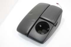 Audi Q7 4L Black Leather Centre Armrests Cup Holder Phone Cradle 4L0864207D (Item #393725)